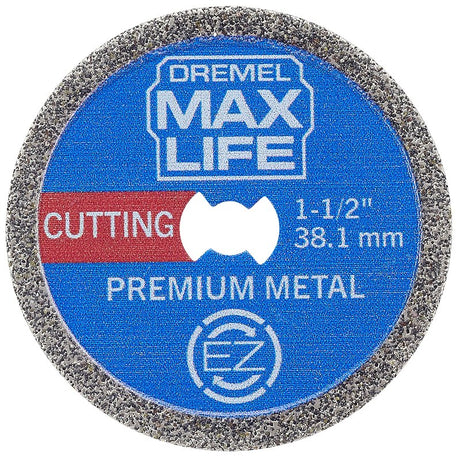 Dremel Max Life EZ506HP Cutting Wheel, 1-1/2 in Dia, 0.4 in Thick, Fiberglass Abrasive