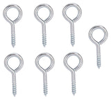 ProSource LR-206-PS Screw Eye, 3.3 mm Dia Wire, 4 mm Thread, 15/32 in L Thread, 1-3/8 in OAL, 57 lb Working Load, Steel