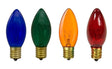 Santas Forest 28980 Filament Bulb, C9 Lamp Base, Multi-Color, Pack of 25