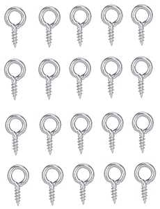 ProSource LR-236-PS Screw Eye, 2 mm Dia Wire, 2.5 mm Thread, 15/64 in L Thread, 5/8 in OAL, Steel, Zinc