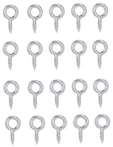 ProSource LR-236-PS Screw Eye, 2 mm Dia Wire, 2.5 mm Thread, 15/64 in L Thread, 5/8 in OAL, Steel, Zinc