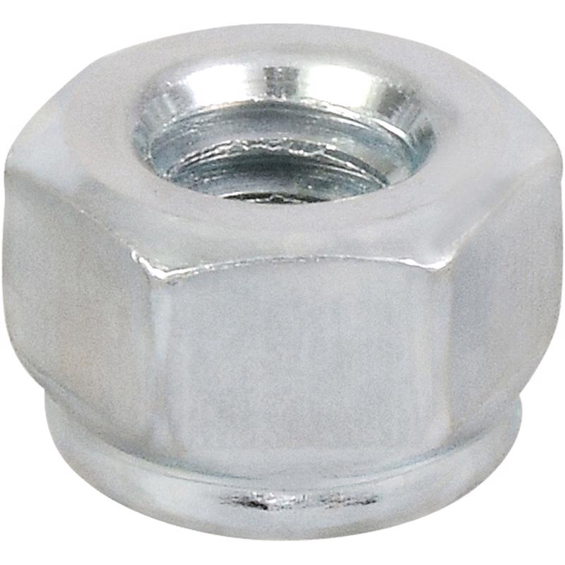 HILLMAN 1/4-20 in. Zinc-Plated Steel USS Nylon Lock Nut 100 pk