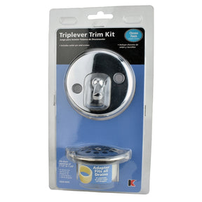Keeney K826-65PC Trip Lever Trim Kit, Metal, Polished Chrome, For: 1-3/8 or 1-1/2 in Bath Drain