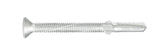 HILLMAN No. 12-24 X 2-1/2 in. L Phillips Flat Head Self-Drilling Screws 100 pk