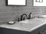 Delta Flynn Series 35768LF-BL Widespread Bathroom Faucet, 1.2 gpm, 2-Handle, 3-Faucet Hole, Matte Black