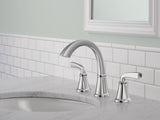 Delta Geist Series 35864LF Widespread Bathroom Faucet, 1.2 gpm, 2-Handle, 3-Faucet Hole, Metal, Chrome