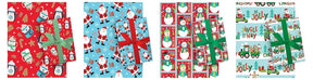 Santas Forest 67905 Juvenile Gift Wrap, Paper, Assorted, Matte, Pack of 48