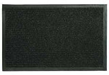 Fanmats 27390 Ribbed Utility Mat, 28 in L, 18 in W, Polypropylene Rug, Black