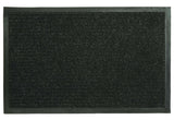 Fanmats 27390 Ribbed Utility Mat, 28 in L, 18 in W, Polypropylene Rug, Black