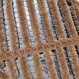 Sports Licensing Solutions 58788 Utility Mat, 30 in L, 18 in W, Wire Brush Pattern, Coco Fiber/Steel Surface, Brown