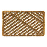 Sports Licensing Solutions 58788 Utility Mat, 30 in L, 18 in W, Wire Brush Pattern, Coco Fiber/Steel Surface, Brown