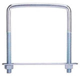 ProSource LR356 U-Bolt, 3/8 in Thread, 3 in L Thread, Steel, Zinc, Pack of 10