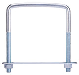 ProSource LR356 U-Bolt, 3/8 in Thread, 3 in L Thread, Steel, Zinc, Pack of 10