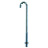 Hampton Small Zinc-Plated Silver Zinc 1 in. L J-Bolt 375 lb 1 pk, Pack of 10