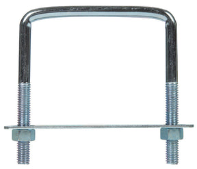 Hampton 3/8 in. X 3-3/4 in. W X 4 in. L Coarse Zinc-Plated Steel Lumber Size Square Bend U-Bolt, Pack of 5
