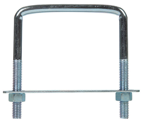 Hampton 3/8 in. X 3-3/4 in. W X 4 in. L Coarse Zinc-Plated Steel Lumber Size Square Bend U-Bolt, Pack of 5