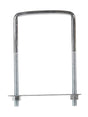 Hampton 3-3/4 in. X 3-5/8 in. W X 6 in. L Coarse Zinc-Plated Steel Lumber Size Square Bend U-Bolt, Pack of 5