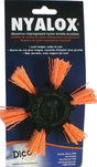 Dico 541-782-4 Flap Wheel Brush, Nylon Bristle, 4 in Dia, 1/4 in Arbor/Shank