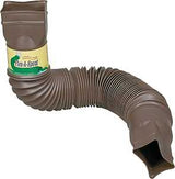 Amerimax Flex-A-Spout Series 85019 Downspout Extension, 22 to 55 in L Extended, Steel, Brown