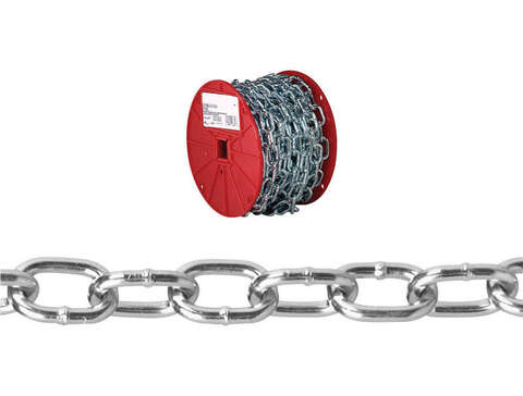 Baron 50 ft. Passing Link Carbon Steel Chain 0.18 in. D X 50 ft. L ...