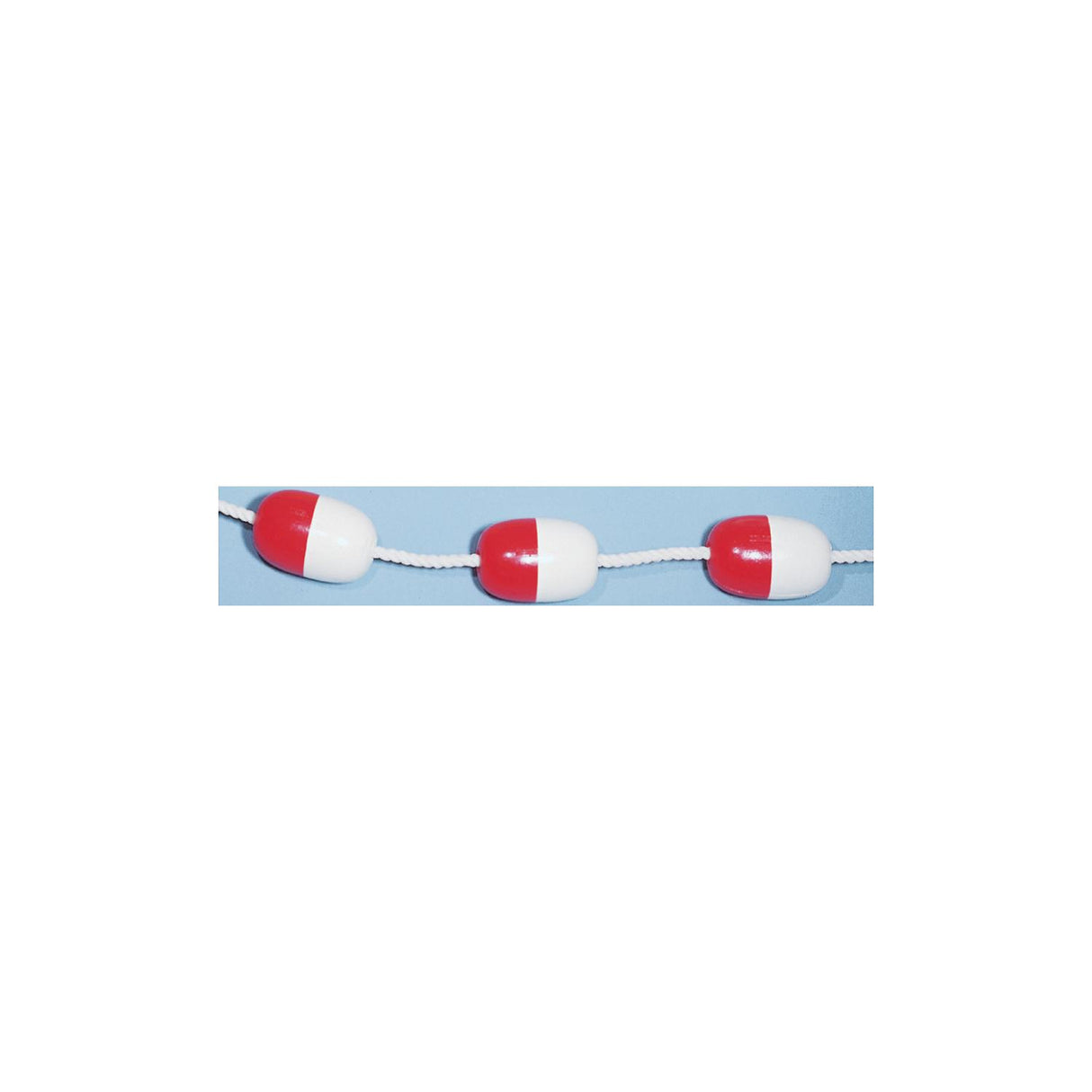 Jim-Buoy 1504 Polystyrene Economy Rope Float 5" L - Red And White
