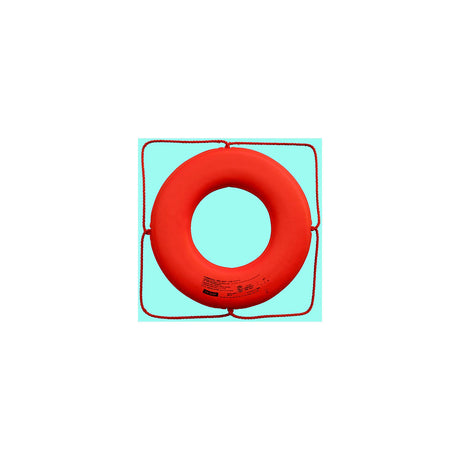 Jim-Buoy Closed Cell Foam U.S.C.G. Approved Life Ring With Rope Molded Into Core