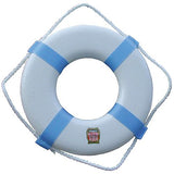 Jim-Buoy P17 Swimming Pool and Decorative Life Ring, 17" White