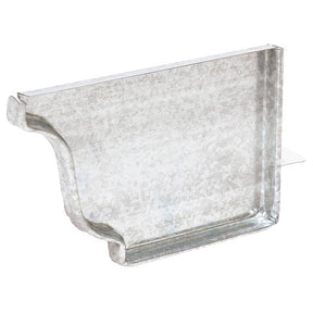 Amerimax 2.875 in. H X 0.5 in. W X 4 in. L Silver Galvanized Steel K Gutter End Cap, Pack of 15