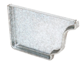 Amerimax 2.875 in. H X 0.5 in. W X 4 in. L Silver Galvanized Steel K Gutter End Cap, Pack of 15