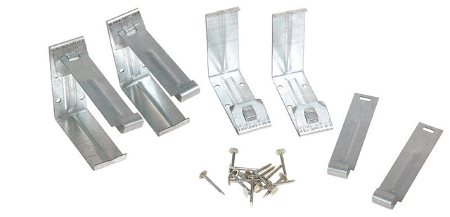 Amerimax 1.5 in. H X 4 in. W X 5.5 in. L Metallic Galvanized Steel K Fascia Bracket, Pack of 12