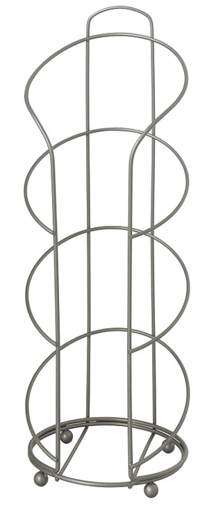 Zenna Home 7656NN Toilet Paper Reserve, Metal, Satin Nickel-Plated