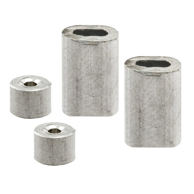 Prime-Line GD 12150 Cable Ferrule and Stop, 3/32 in Dia Dimensions, Aluminum