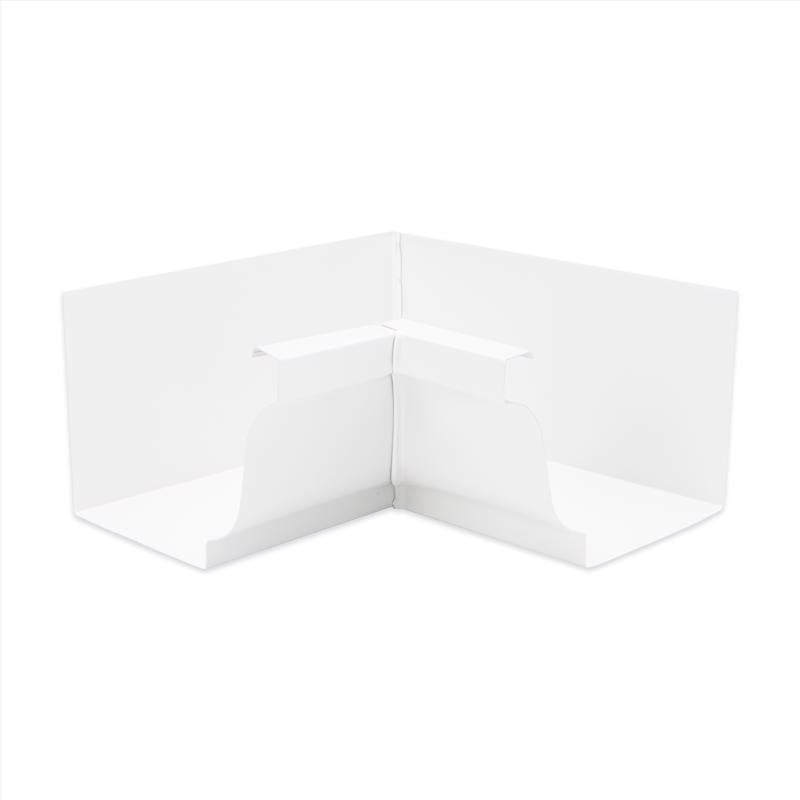 Amerimax 3.5 in. H X 3.75 in. W X 7.5 in. L White Aluminum K Inside Miter, Pack of 16