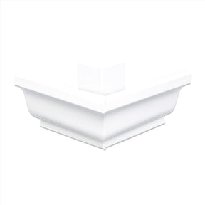Amerimax 5 in. W X 7.25 in. L White Aluminum K Outside Miter, Pack of 16