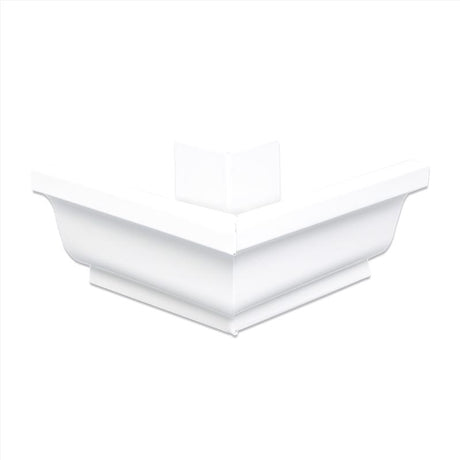 Amerimax 5 in. W X 7.25 in. L White Aluminum K Outside Miter, Pack of 16