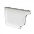 Amerimax 3.5 in. H X 5 in. W X 0.5 in. L White Aluminum K Left End Cap, Pack of 15