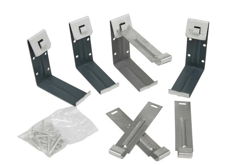 Amerimax 1.5 in. H X 4 in. W X 5.5 in. L White Aluminum K Fascia Bracket, Pack of 12