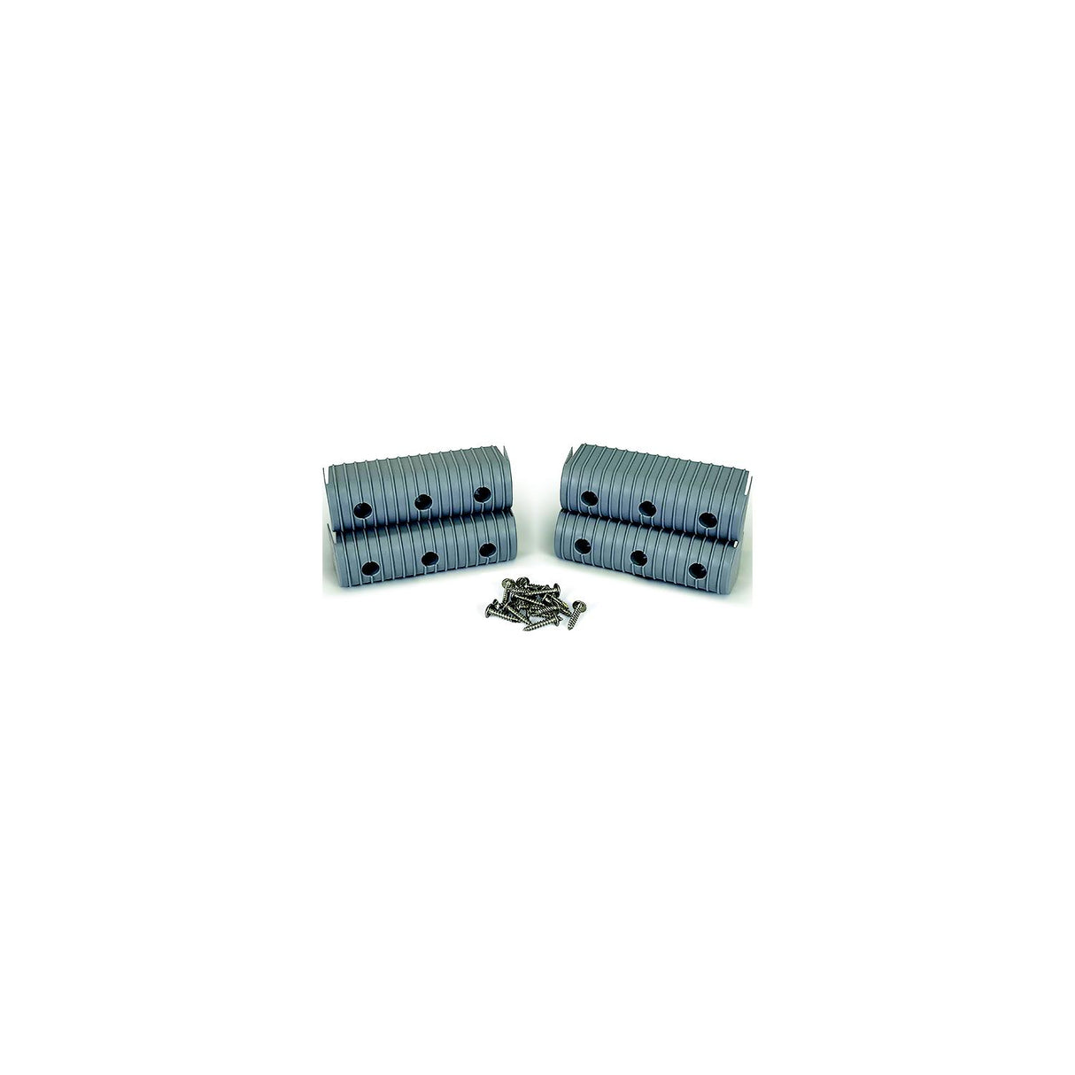 Caliber 23053 Bunk Wrap 2″ x 6″ End Cap Only, Gray, 4/pk