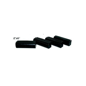 Caliber 23074BK Bunk Wrap 2" x 6" End Cap Only, Black, 24/pk