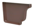 Amerimax 0.5 in. H X 3.5 in. W X 5 in. L Brown Aluminum K Left End Cap, Pack of 15
