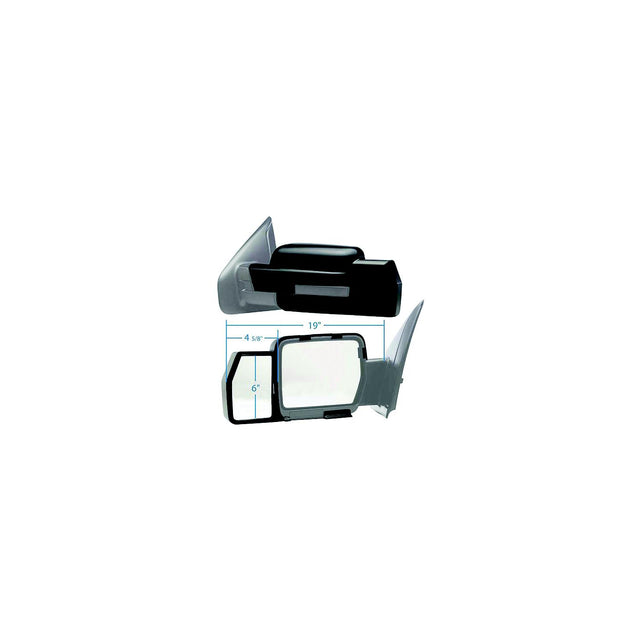 K-Source 81810 Snap-On Towing Mirrors, pr.