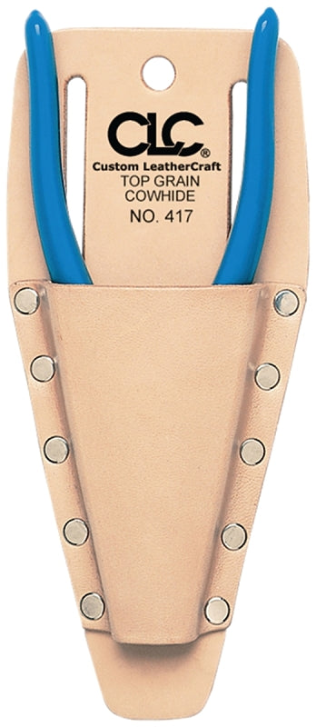 CLC Tool Works Series 417 Pliers/Tool Holder, 1-Pocket, Leather, Tan, 3-1/2 in W, 8-1/4 in H