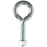Hampton 3/16 in. X 1-1/2 in. L Zinc-Plated Steel Eyebolt Nut Included, Pack of 10
