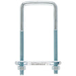Hampton 5/16 in. X 2 in. W X 4-3/4 in. L Coarse Zinc-Plated Steel Square Bend U Bolt, Pack of 10