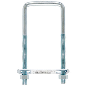 Hampton 5/16 in. X 2 in. W X 4-3/4 in. L Coarse Zinc-Plated Steel Square Bend U Bolt, Pack of 10