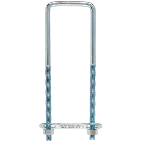 Hampton 5/16 in. X 2 in. W X 6-3/4 in. L Coarse Zinc-Plated Steel Square Bend U Bolt, Pack of 10