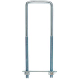 Hampton 5/16 in. X 2 in. W X 6-3/4 in. L Coarse Zinc-Plated Steel Square Bend U Bolt, Pack of 10