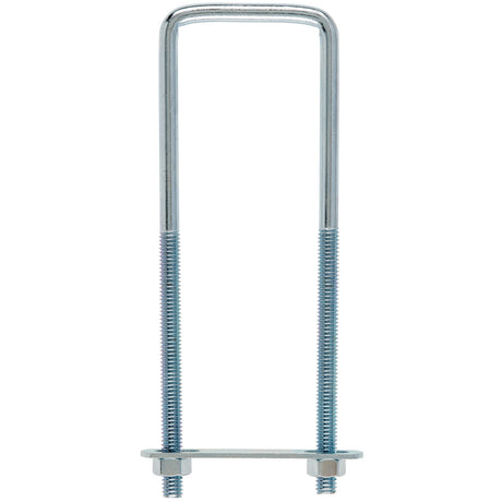 Hampton 5/16 in. X 2 in. W X 6-3/4 in. L Coarse Zinc-Plated Steel Square Bend U Bolt, Pack of 10