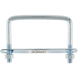 Hampton 3/8 in. X 4 in. W X 3 in. L Coarse Zinc-Plated Steel Square Bend U Bolt, Pack of 10