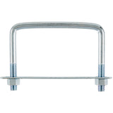 Hampton 3/8 in. X 4 in. W X 3 in. L Coarse Zinc-Plated Steel Square Bend U Bolt, Pack of 10